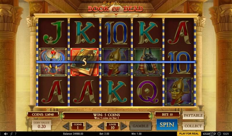 book of dead slots free play