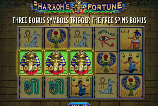 pharaohs fortune free slot machine