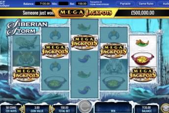 Megajackpots siberian storm