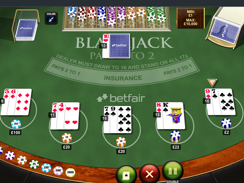 betfair blackjack best rtp