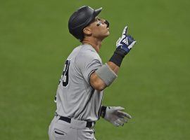 Aaron Judge homered off of Shane Bieber in the first inning of the New York Yankees 12-3 win over the Cleveland Indians on Tuesday. (Image: David Dermer/AP)