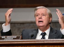 Lindsey Graham, R-S.C., has been a staple of Congress for more than a quarter century. Despite recent controversies, he is still a favorite to keep his seat. (Image: Mother Jones)