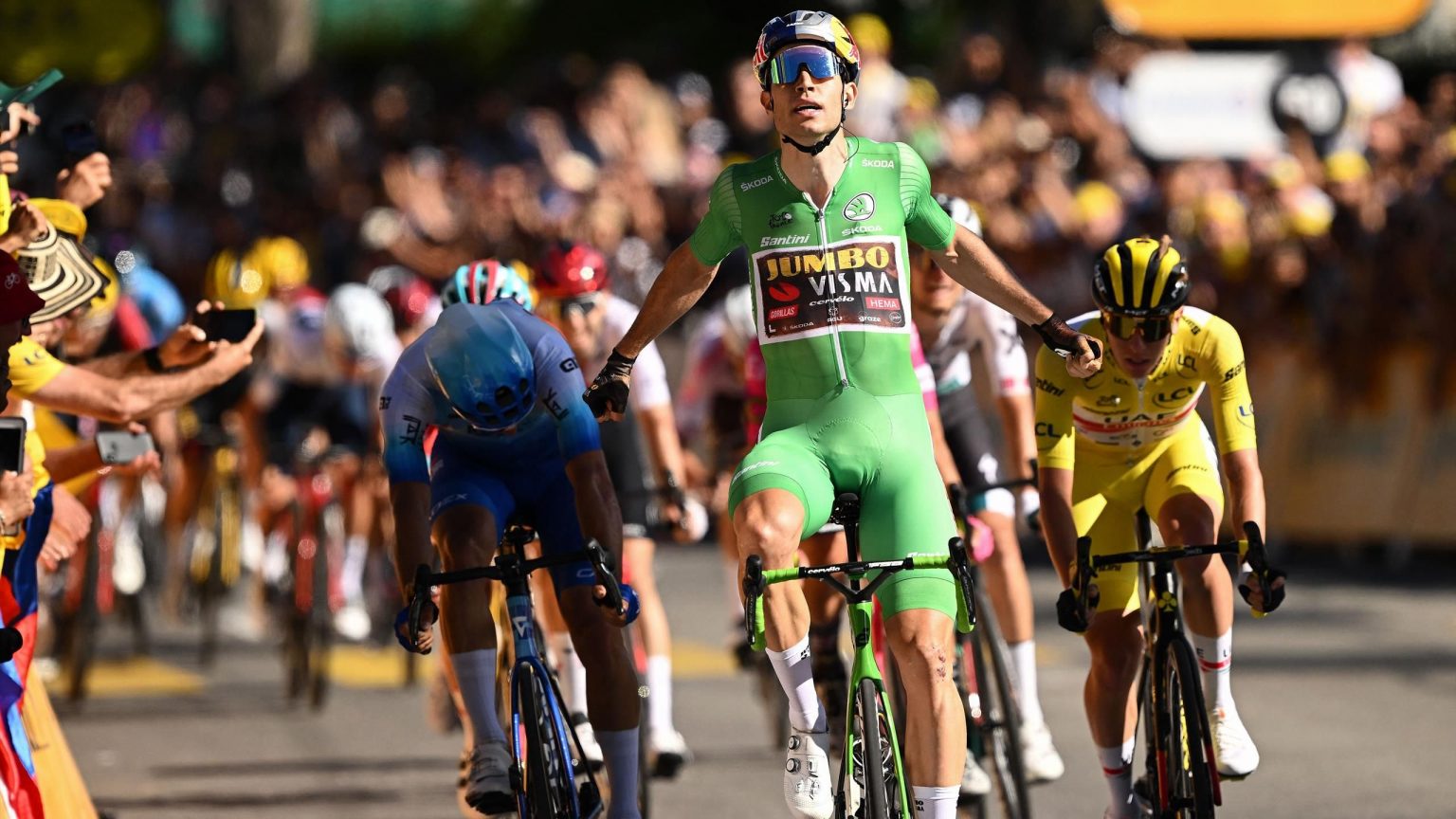 2022 Tour de France Wout van Aert Sprints to Victory in Stage 8 Lausanne